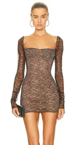 LaQuan Smith NWT Long Sleeve Dress with Scoop Back in Black