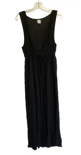 Kona Sol Sheer Tank Duster Coverup S/M Black