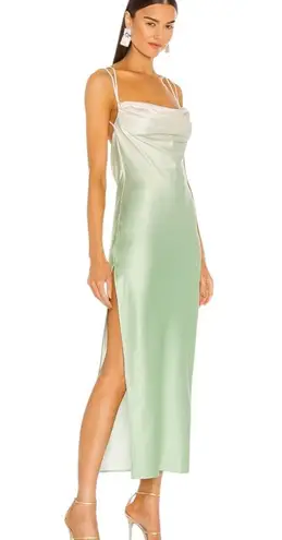 Michael Costello REVOLVE Porter Midi Dress in Mint Ombre Size S