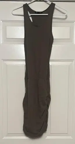 All Saints Green Ruched Sheath Mini Dress Small