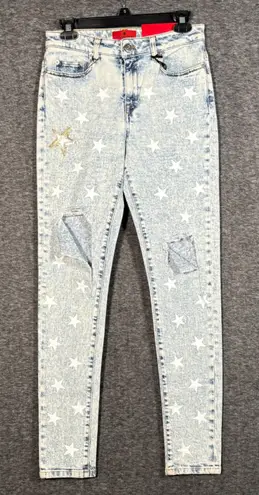 Rossano Perini Skinny Star Print Jeans Size 29