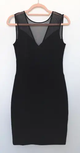 Maggy London Maggy London Womens Dress Size 4 Black Sleeveless Mesh Cocktail Formal Chic