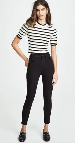 Frame Ali High Rise Skinny Cropped Cigarette Jeans