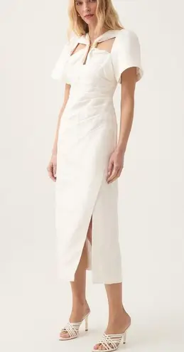 Aje Presence Twisted Midi Dress