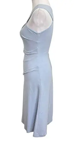 Reiss Paige Pleat Design Racerback Midi Dress Blue A Line Women’s Size 0