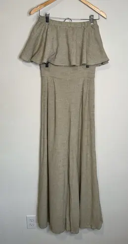 Otis & Maclain Florence Palazzo Pants Matching set Tan Size XS