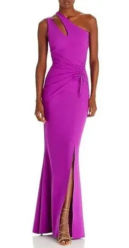 Chiara Boni La Petite Robe Costanza Long One-Shoulder Gown, Size 14 NWT $995