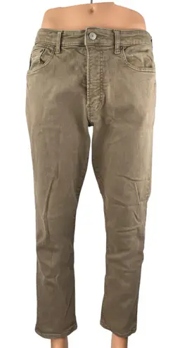 Bonobos Women's Khaki High Rise Straight Leg Trousers Chino Khaki Pants Size 34 Brown
