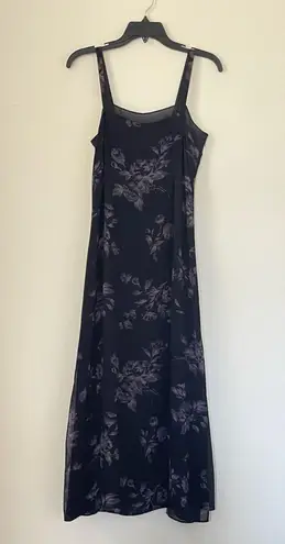 Inc international Concepts Floral Strap Midi Dress Size 4 Y2K Fairy Whimsygoth