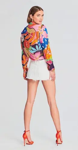 Rococo Sand Plum Shirt size Large button down metallic Retrofete fashion pass Red