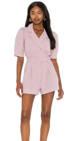 7 For All Mankind  Seamed Romper in Soft Lavender Pink Purple Sz. Small thumbnail 1