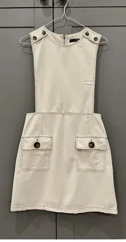 ZARA White Overall Dress