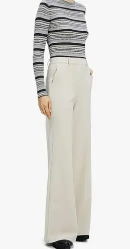 Theory  High Waist Precision Ponte Wide Leg Terena Pants Putty 8 NWT NEW