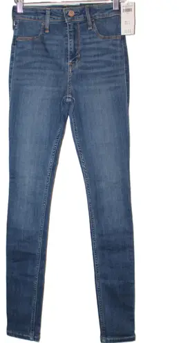 Hollister NWT Womens High-Rise Jean Legging Blue Denim Skinny Jeans Size 25 x 28