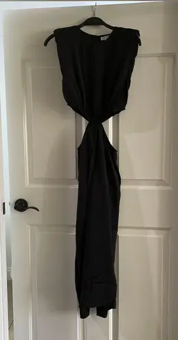 TCEC Side Cut Midi Dress ā Black ā L ā NWOT ā CD02559