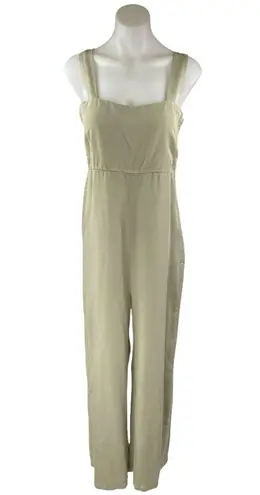 NEW Parfois Green Sleeveless Square Neck Cami Tank Wide Leg Jumpsuit Size M/L Size M