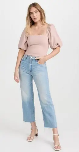 💕MOTHER SUPERIOR💕 The Rambler Zip Ankle Fray Jeans ~ I'm With the Band 29 NWT Blue