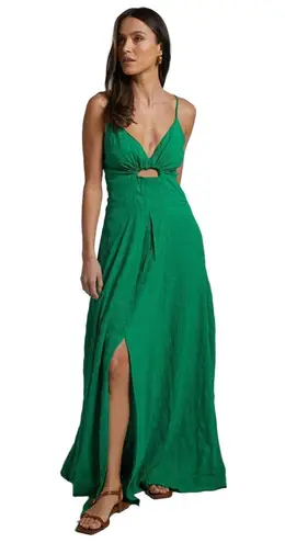 Showpo Resort Wear Emerald Green Cutout Quiet Luxury Floor Length Maxi Dress 12