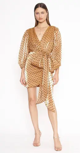 4S13NNA ALORA GOLD DRESS