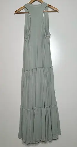 Sundry Anthropologie Mint Green Tiered Racerback Maxi Dress Size Small