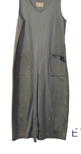 Everlane  Jumpsuit Size Large Charcoal Sleeveless With Front Pockets EUC - Image 1