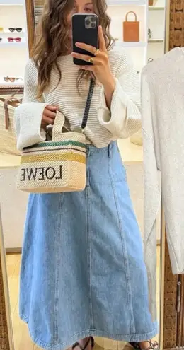 Michael Stars Viscose Linen Distressed Back Detail Lightweight Boxy Sweater S - Image 1