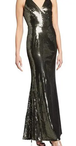 Dress the Population Harper Sequin Mermaid Gown Black and Gold Size XXL 137 58 Off Retail New With Tags From Makenna