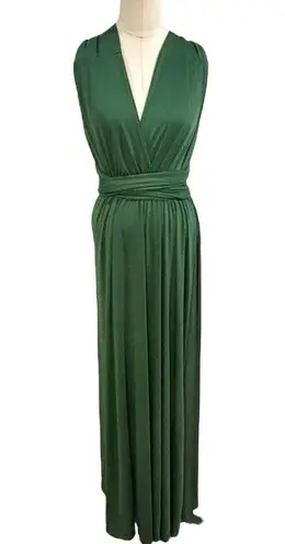 infinity NWT Clothink! Green  Maxi wrap Dress size medium