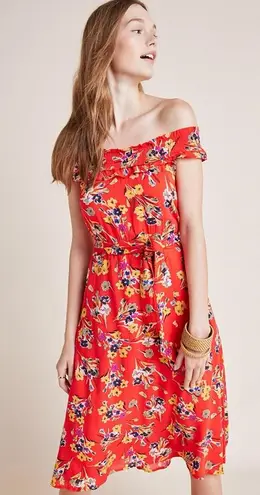 Anthropologie Colloquial Off-The-Shoulder Dress