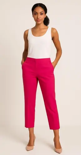 Piazza Sempione Hot Pink Cropped Pants – Made in Italy