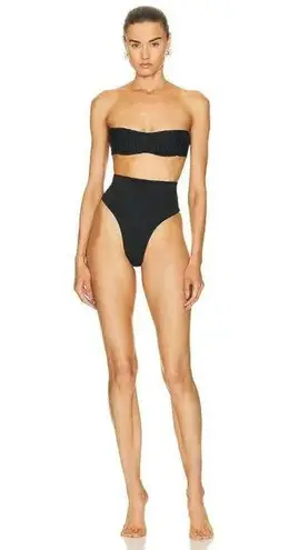 MUGLER Corset Bikini Top in Black 38 New Womens Swim Suit Travel Bag Size undefined