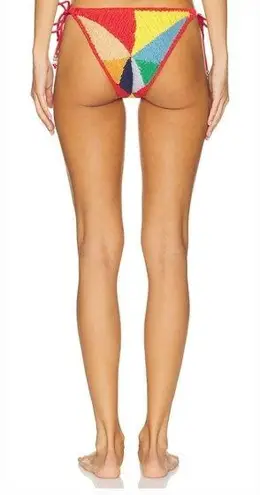 It's Now Cool Crochet Tie Bikini Bottom in Nirvana Red