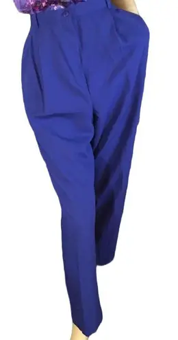 Sag Harbor PETITE PURPLE PLEATED TROUSERS VINTAGE 1990'S (18P)