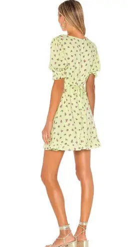 Faithfull the Brand Florence Mini Dress Luda Lime Floral