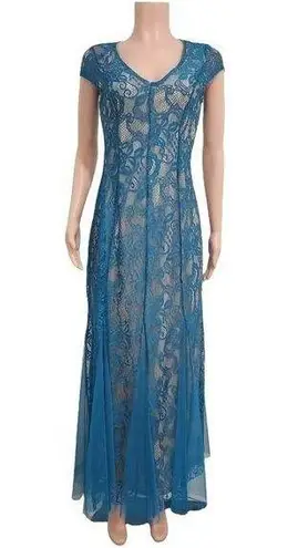 Candalite 𝅺 Maxi Lace Flowy Party Dress Size: S