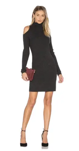 Michael Lauren Dress Woman’s S Black Turtleneck Cold Shoulder Thumbhole
