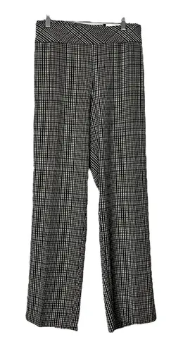 Roz & Ali Pants Pull On Slim Fit Straight Leg Brown Cream Plaid Women’s Size 22W