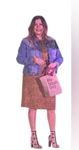 Vintage 80s 90s Leopard Print Midi Dress Shoulder Pads Capped Sleeve Black Size 14