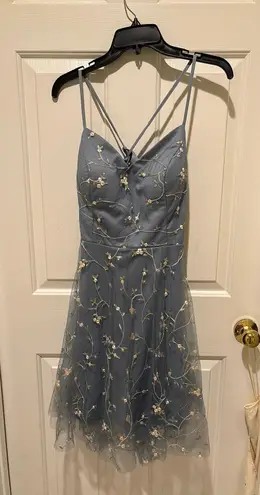 SheIn Blue Floral Dress