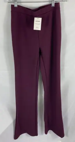 Cotton On NWT  Purple Flare Pant in Wine Size XS thumbnail 1