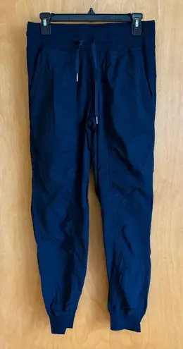 Lululemon Navy Blue Ribbed Track Pants Joggers Sweatpants Size 8