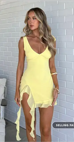 White Fox Boutique White Fox Yellow Dress