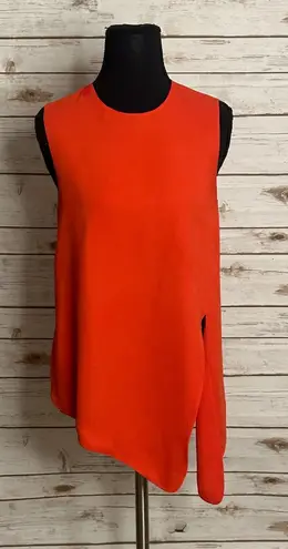 Babaton Aritzia red orange Hopkins tie-front sleeveless blouse Size XS