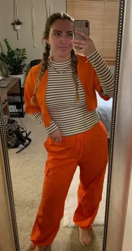 SheIn Orange Cargo Pants