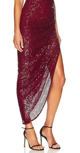NWT ITMFL Marissa Cocktail Sequin Dress in Wine Sz XS Red