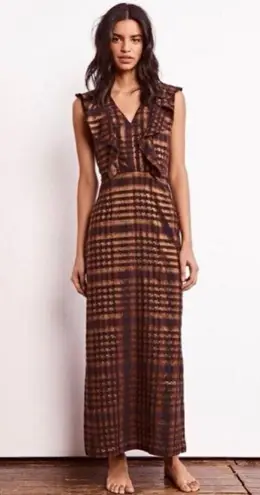 Ace & Jig 💕💕 Magdalena Reversible Dress ~ St. Honore Gold Plaid Medium M NWOT