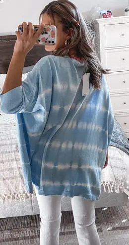 Calvin Klein Blue Tie Dye Crew Neck 