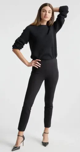 Quince XS Ultra-Stretch Ponte Pintuck Ankle Pants 848
