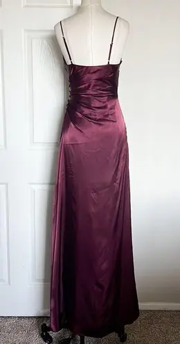 Galina Signature Charmeuse Draped Strappy Dress Red Size 2