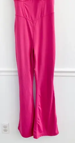 JoyLab Hot Pink Flare Athletic Jumpsuit